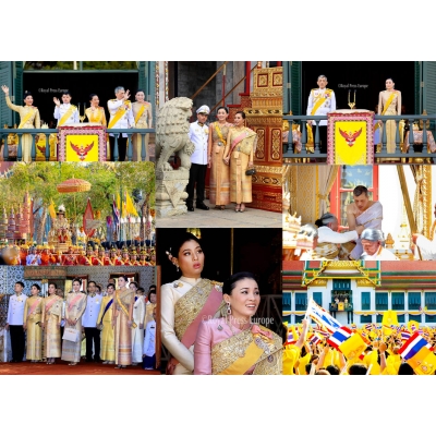 Setje van 10 foto's op formaat 10x15 cm Kroning Thaise Koning Rama X + Gratis origineel Kroningsboekje voor slechts €24,50 (zolang de voorraad strekt) Setje van 10 foto's op formaat 10x15 cm Kroning Thaise Koning Rama X + Gratis origineel Kroningsboekje voor slechts €24,50 (zolang de voorraad strekt)